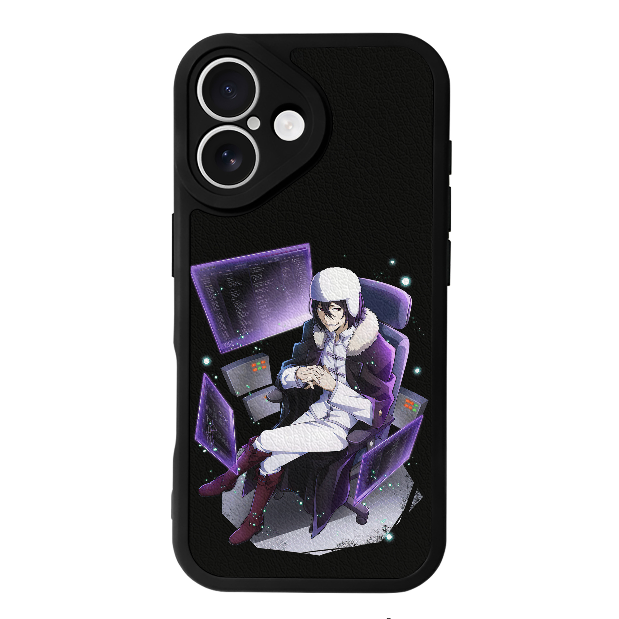 （画像用） 文豪ストレイドッグス Bungo Stray Dogs 【iPhone 16シリーズ対応】シリコンスマホケース（レザー調） 材質：シリコン